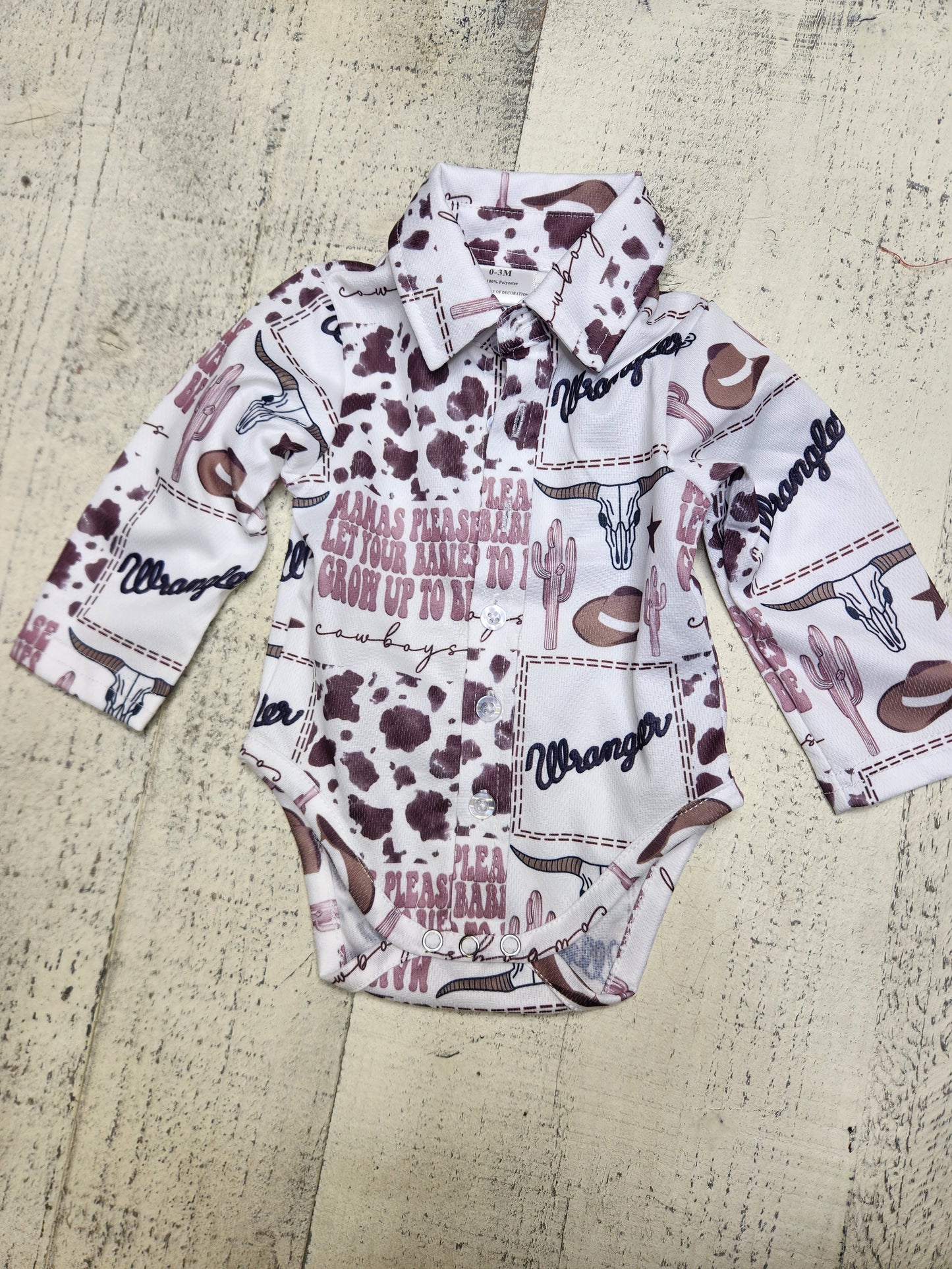Wrangler Printed Onesie