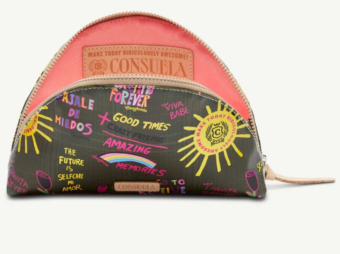 CONSUELA OLIVE LARGE COSMETIC DOME