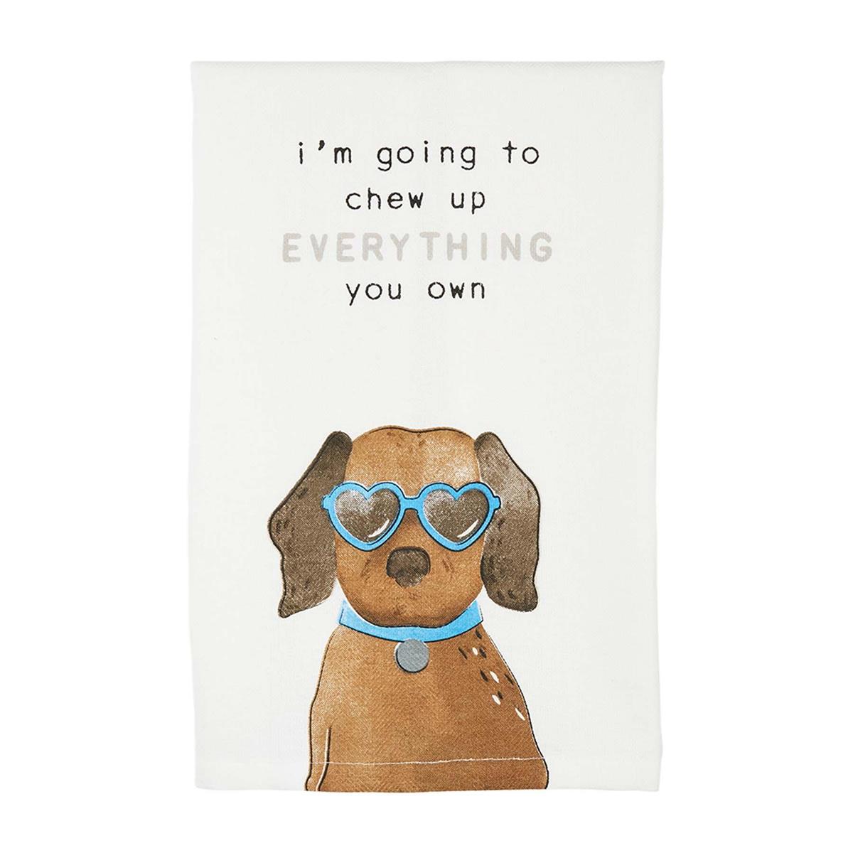 Dog Sentiment Cup Towel