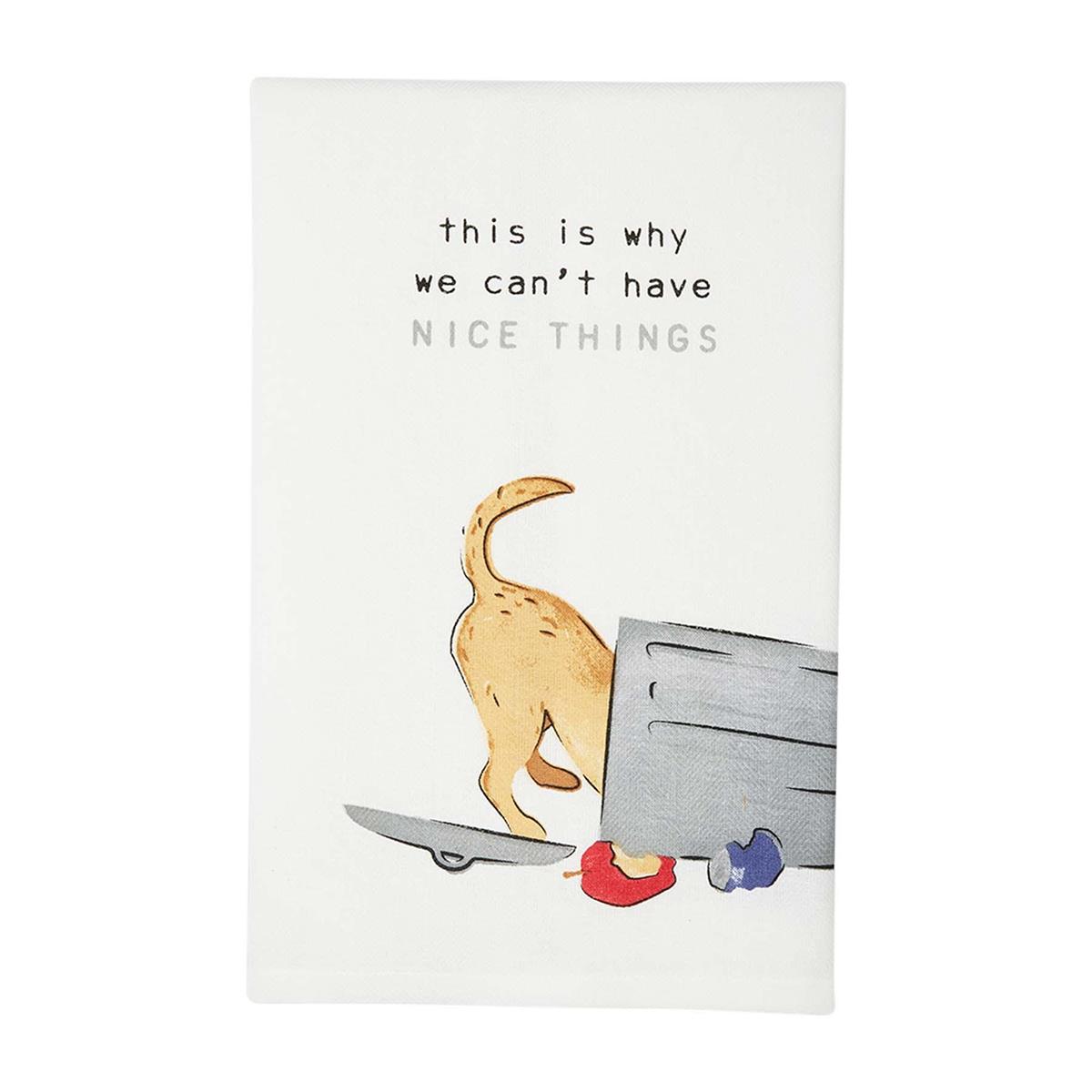 Dog Sentiment Cup Towel