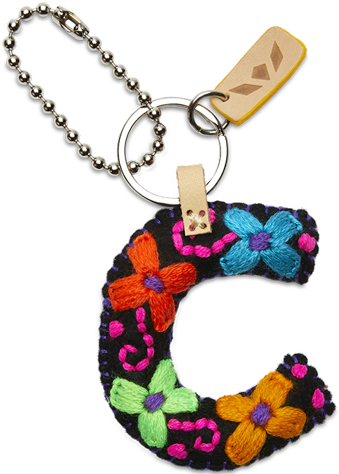 FELT ALPHABET CHARM - BLACK