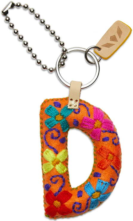 FELT ALPHABET CHARM - ORANGE