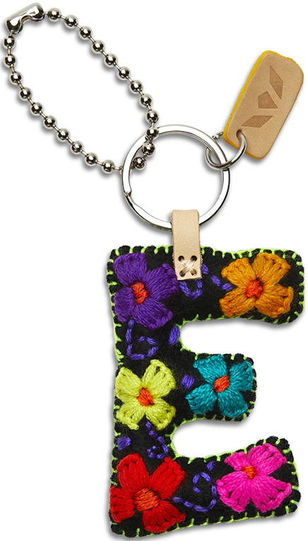 FELT ALPHABET CHARM - BLACK
