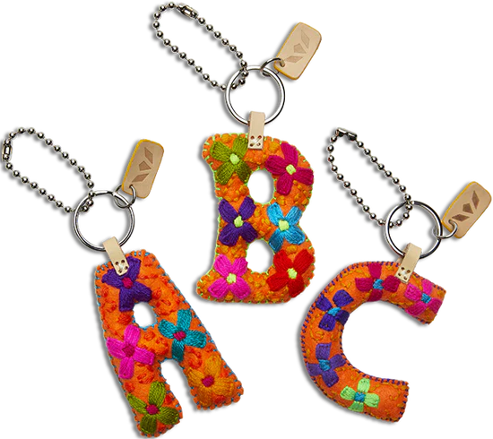 FELT ALPHABET CHARM - ORANGE
