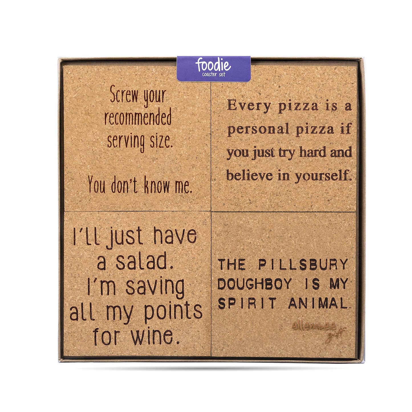 Cork Coaster Set