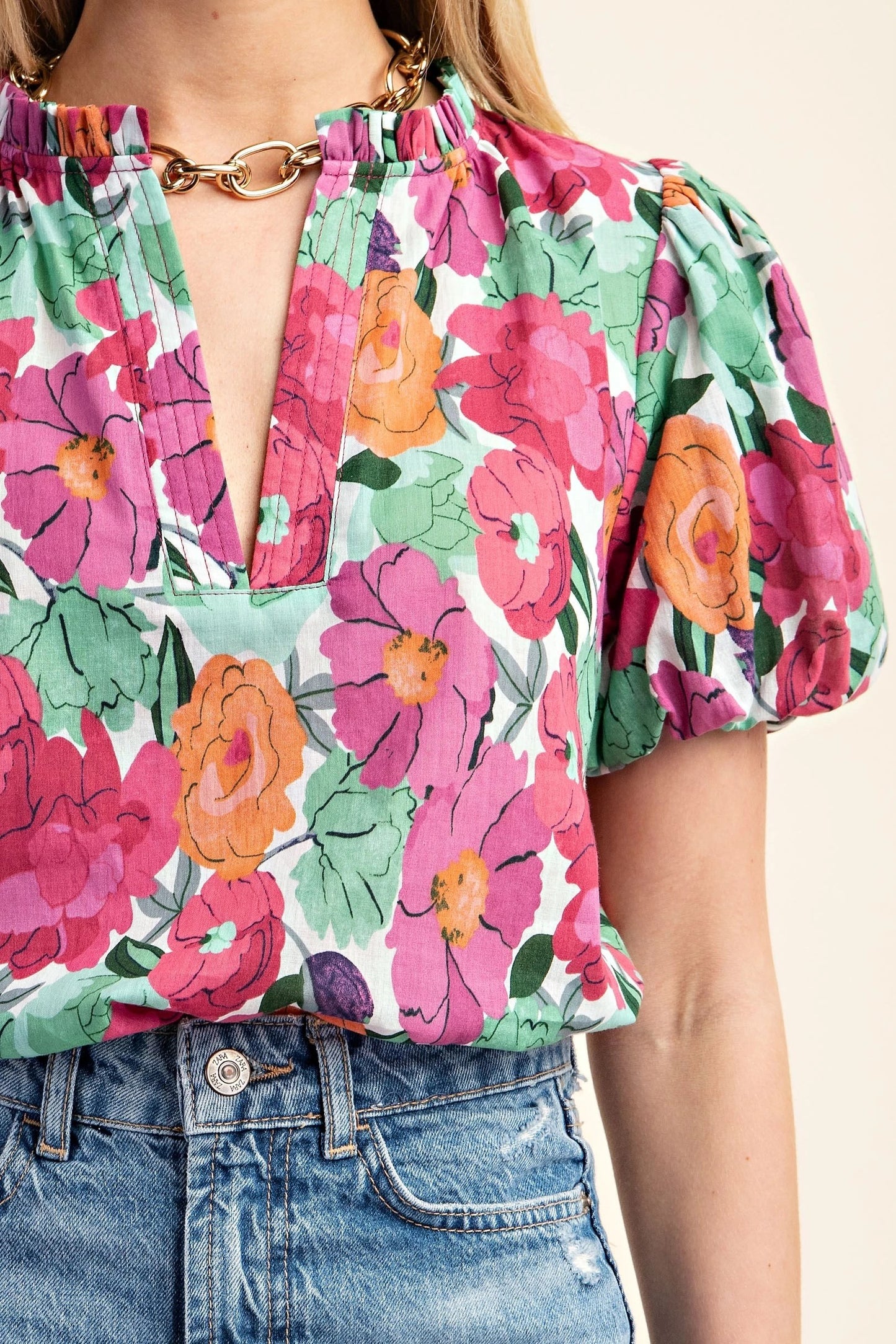 NIKKI FLORAL TOP