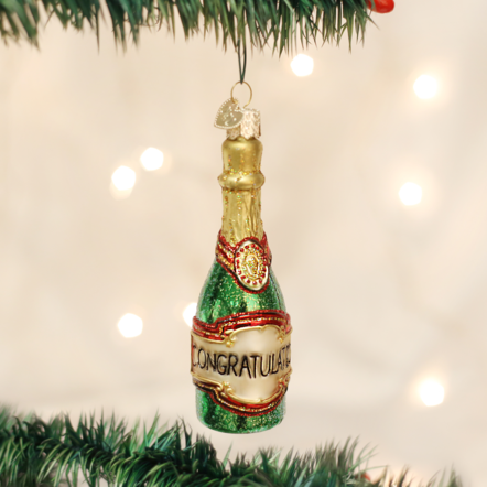 Champagne Bottle Ornament