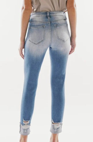 High Rise Cuffed Ankle Skinny (SIZE 5/26) *FINAL SALE*