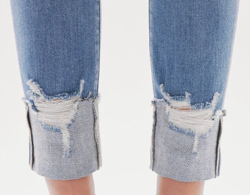 High Rise Cuffed Ankle Skinny (SIZE 5/26) *FINAL SALE*