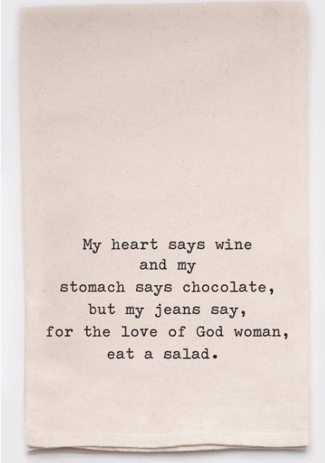 Eat a Salad Dish Towel