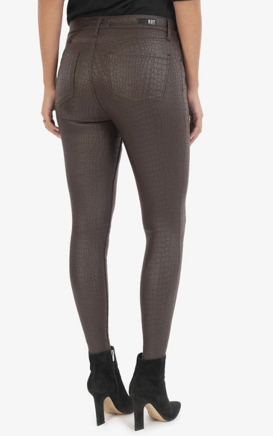 Connie High Rise Ankle Skinny-Brown (SIZE 4 & 12) *FINAL SALE*
