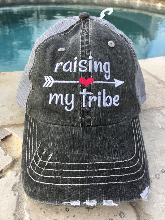 Embroidered "Raising My Tribe" Cap