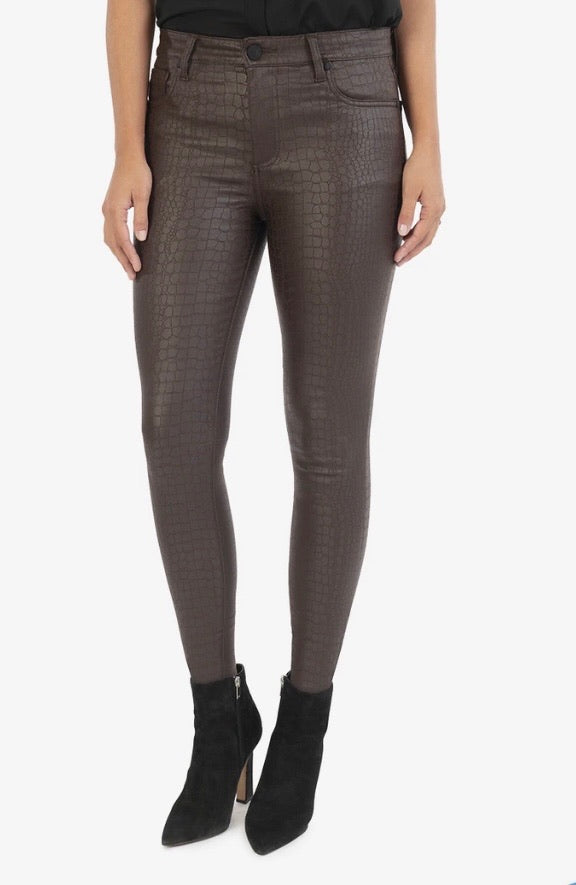 Connie High Rise Ankle Skinny-Brown (SIZE 4 & 12) *FINAL SALE*