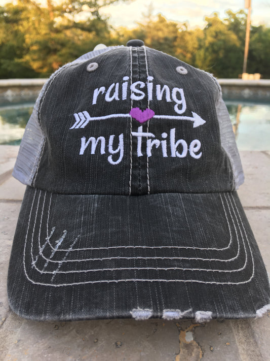 Embroidered "Raising My Tribe" Cap