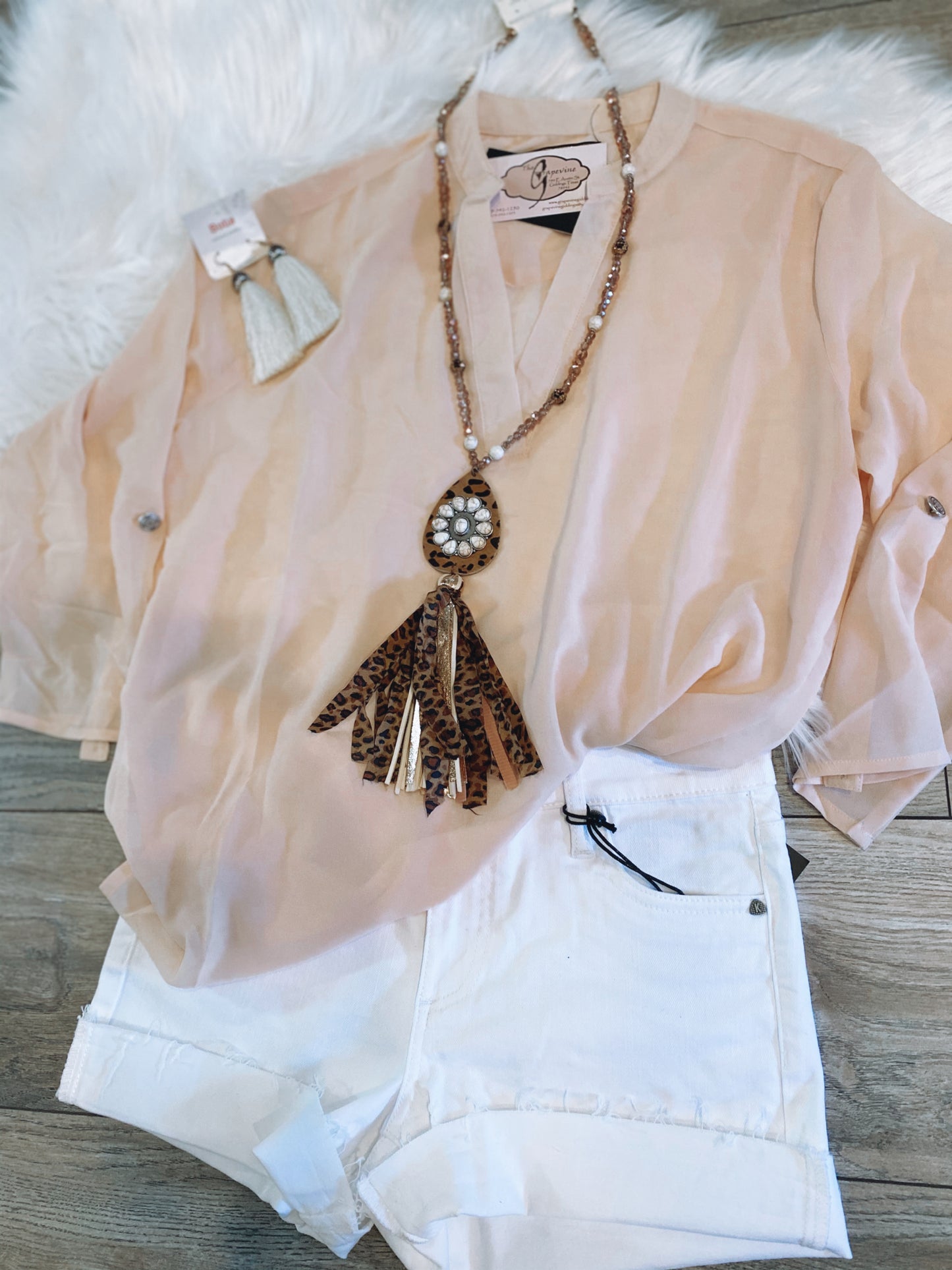 Champagne Sheer Top