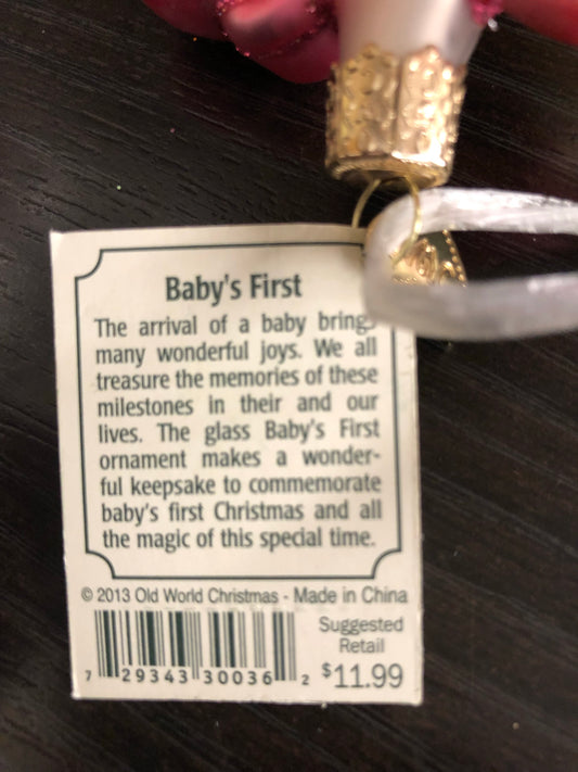 Baby’s First ornament