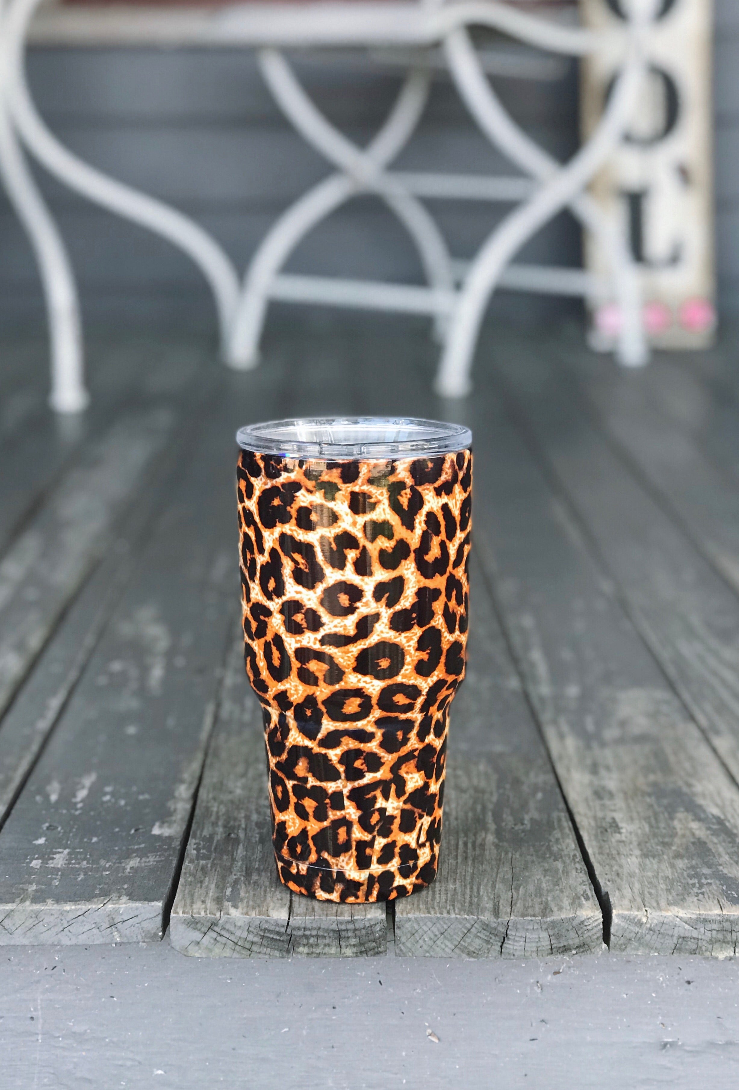 Yeti Rambler Oz Tumbler Cheetah Print Yeti Leopard Tumbler – The
