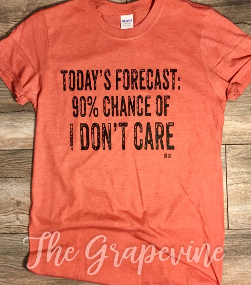 Today's Forcast 90% Chance of I Don't Care