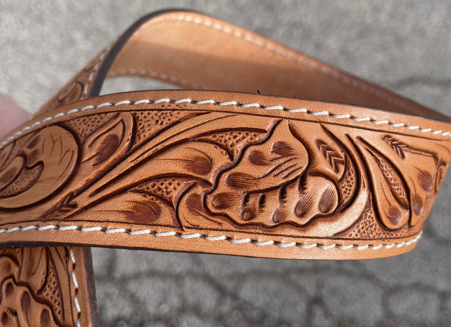 Tooled Leather Straps