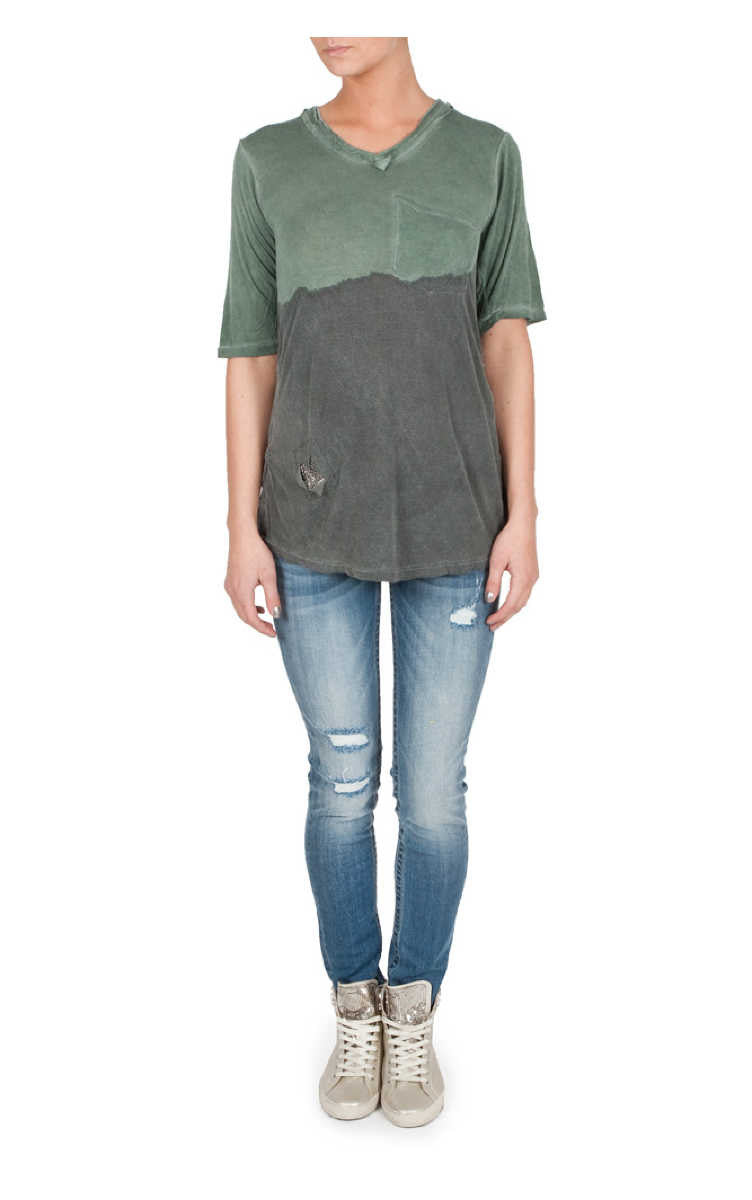Five Pocket Skinny Jean with Slight Distress