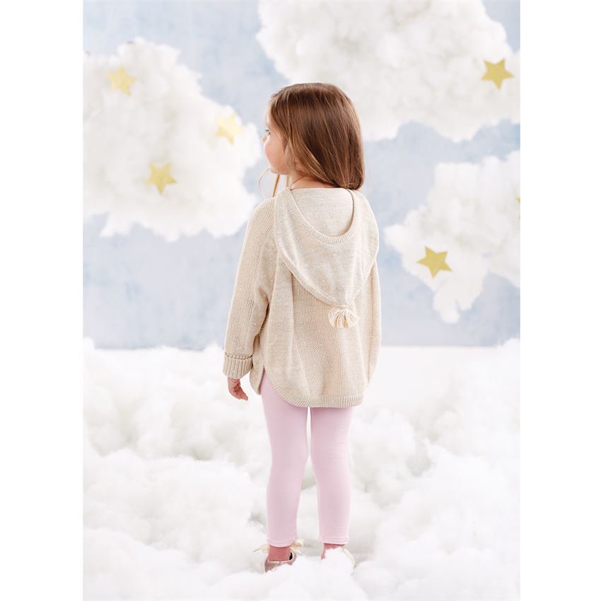 Lurex Knit Poncho Sweater