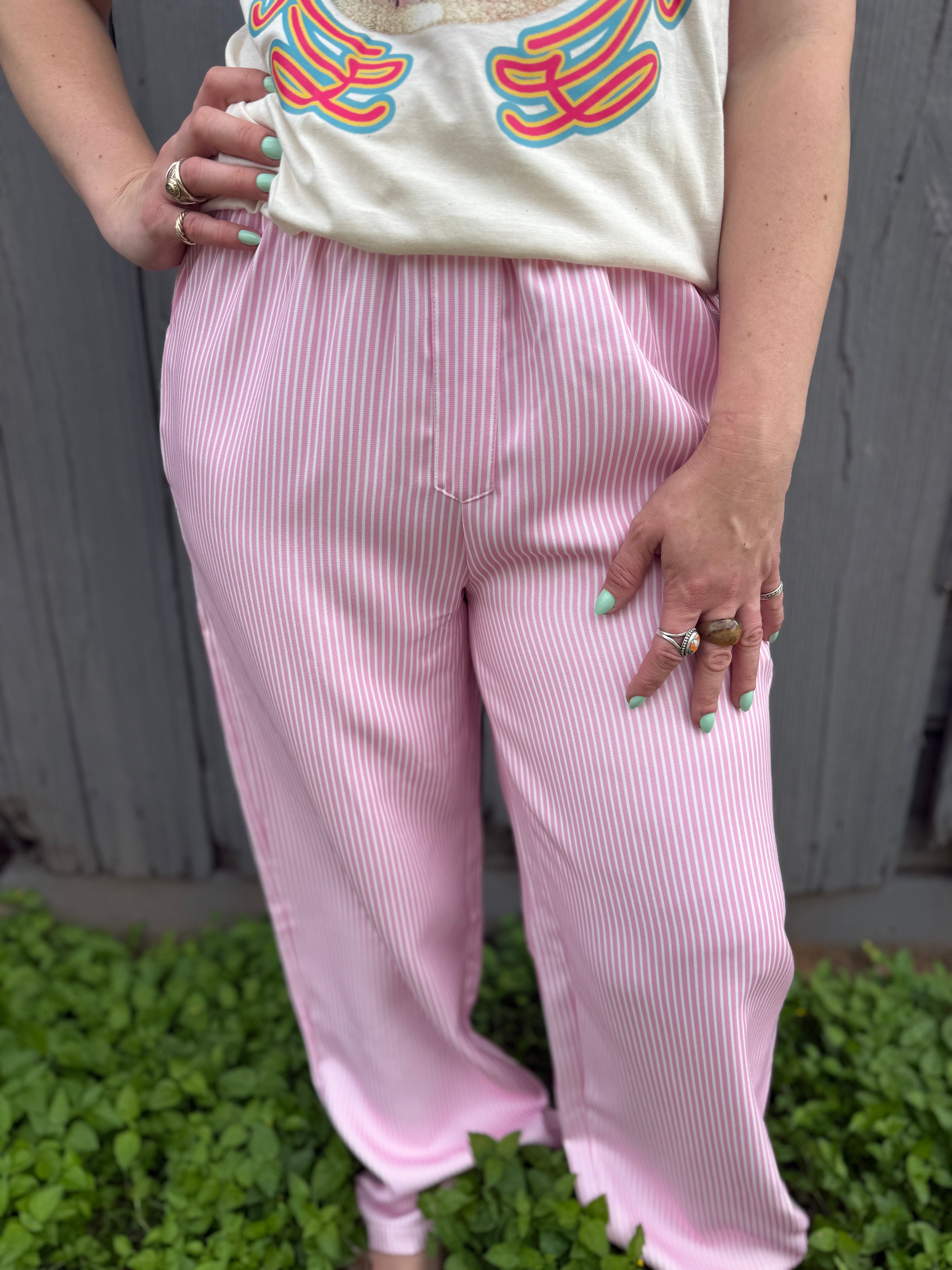 The Pink Stripe Pants