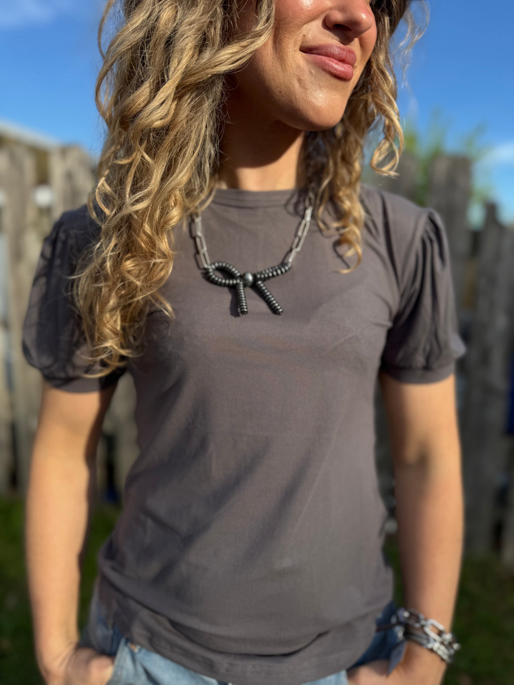 Basic Fitted Puff Tee