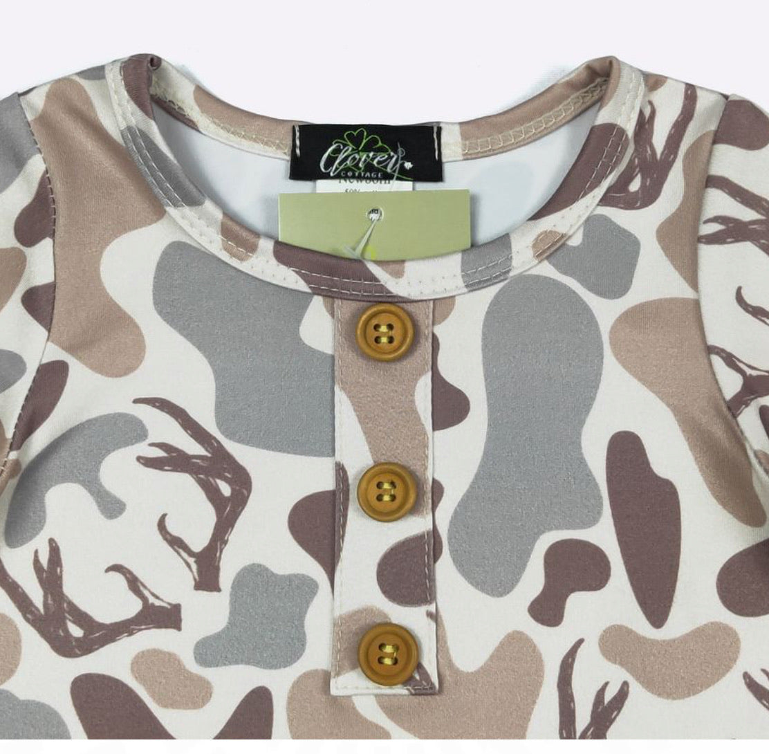 Antler Camo Knotted Gown