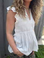 The Georgia Smocked Top