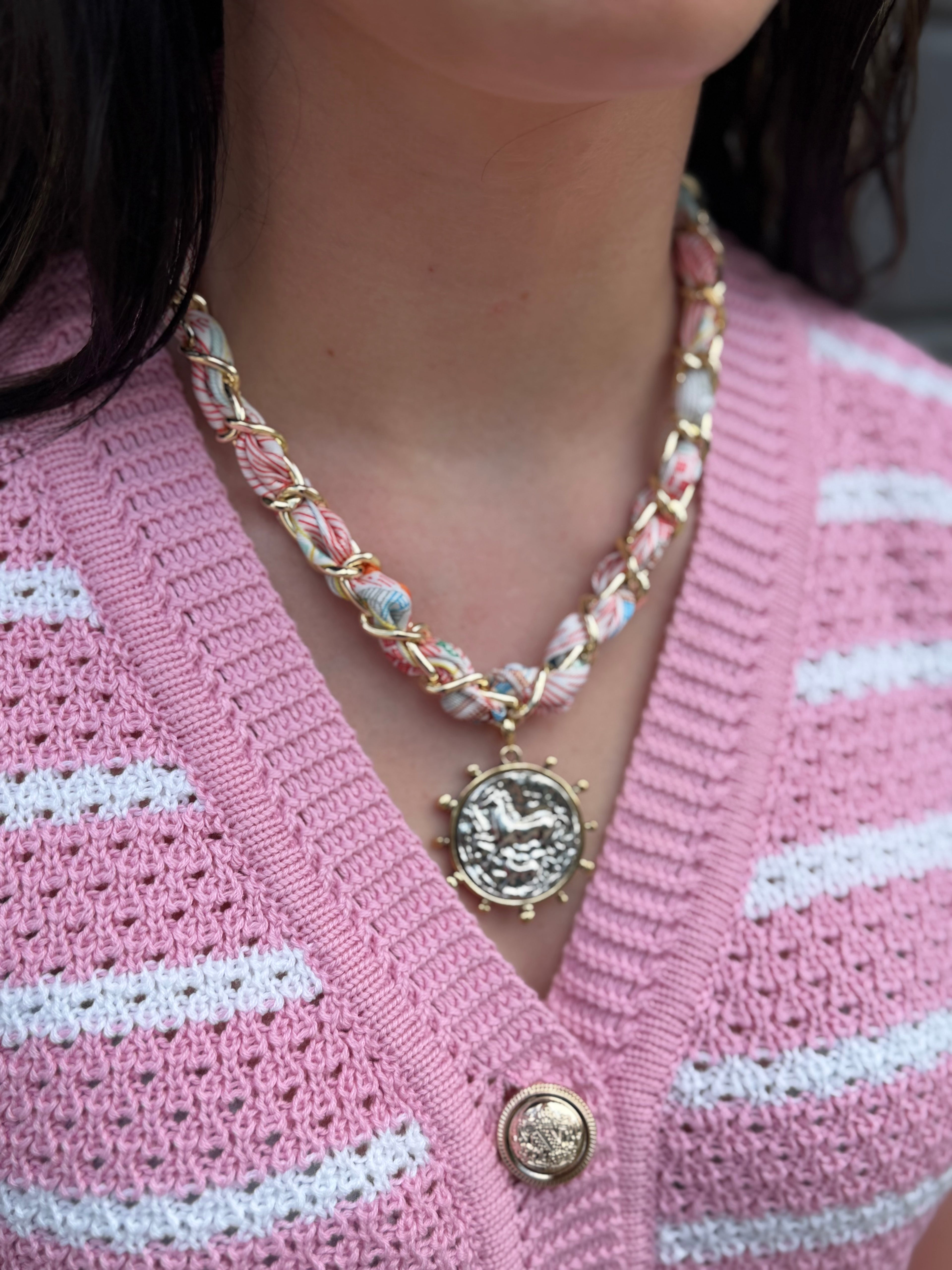Coin Bandana Necklace