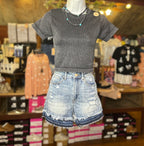 Black Short Sleeve Top