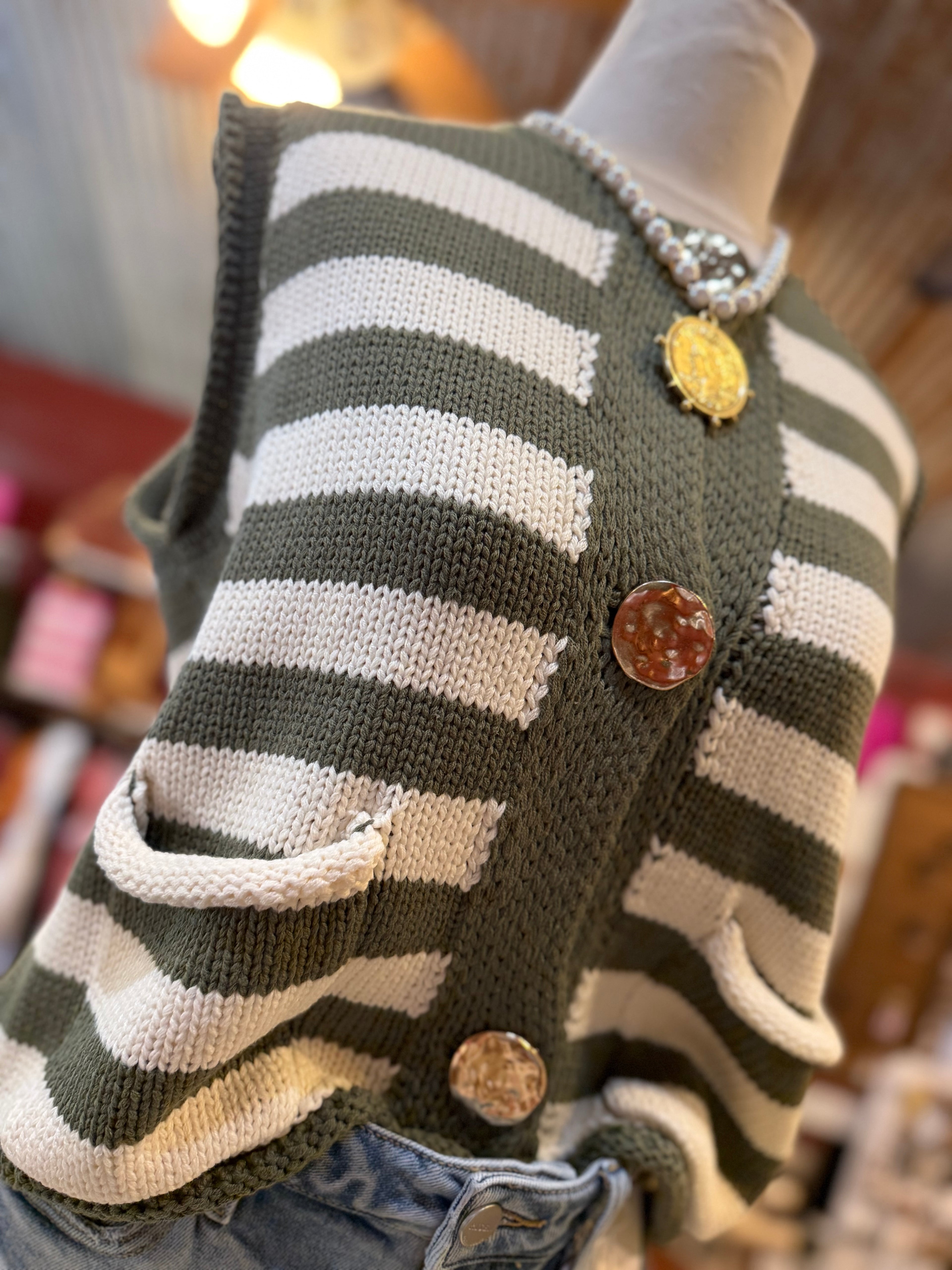 Oly Button Knit Sweater
