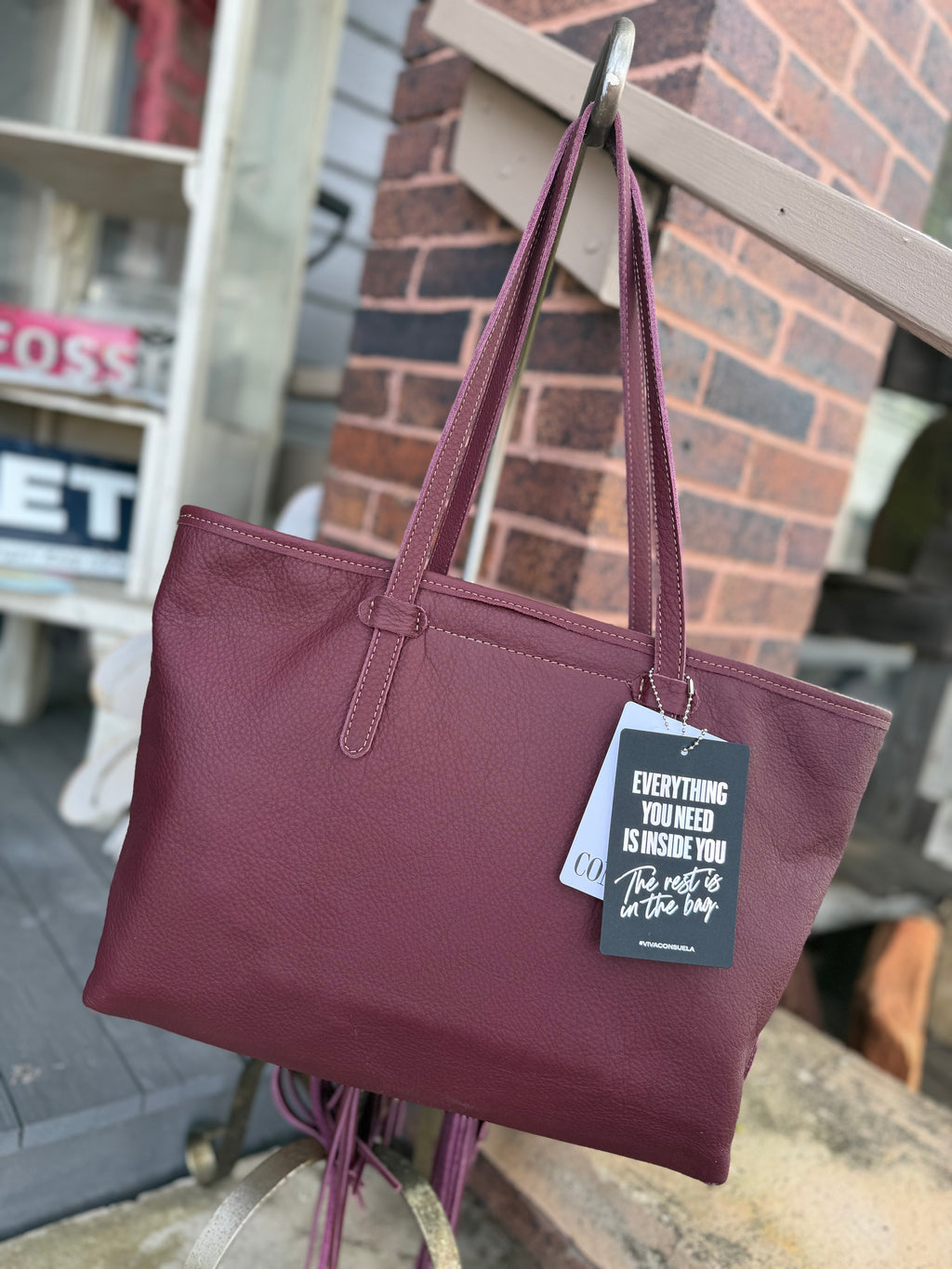 CONSUELA PLUM BREEZY FRINGE