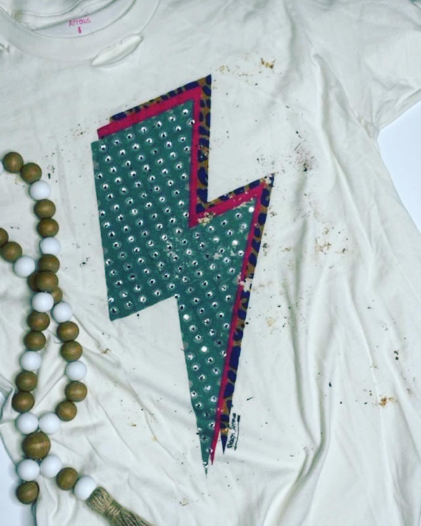 Bling Lightning Bolt Tee