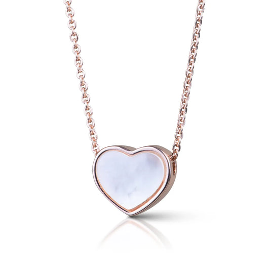 Amanda Blu Mother of Pearl Heart Necklace