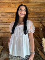 Summer Ruffle Bow Top