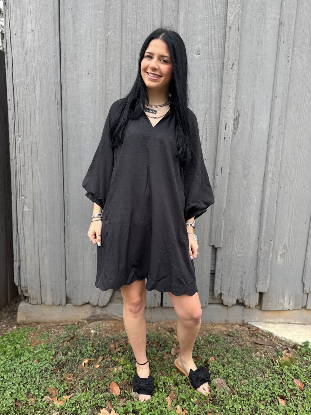 Amelia Bubble Sleeve Dress