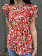 Emily Floral Babydoll Top