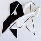 Black & White Stripe Twilly