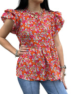 Emily Floral Babydoll Top