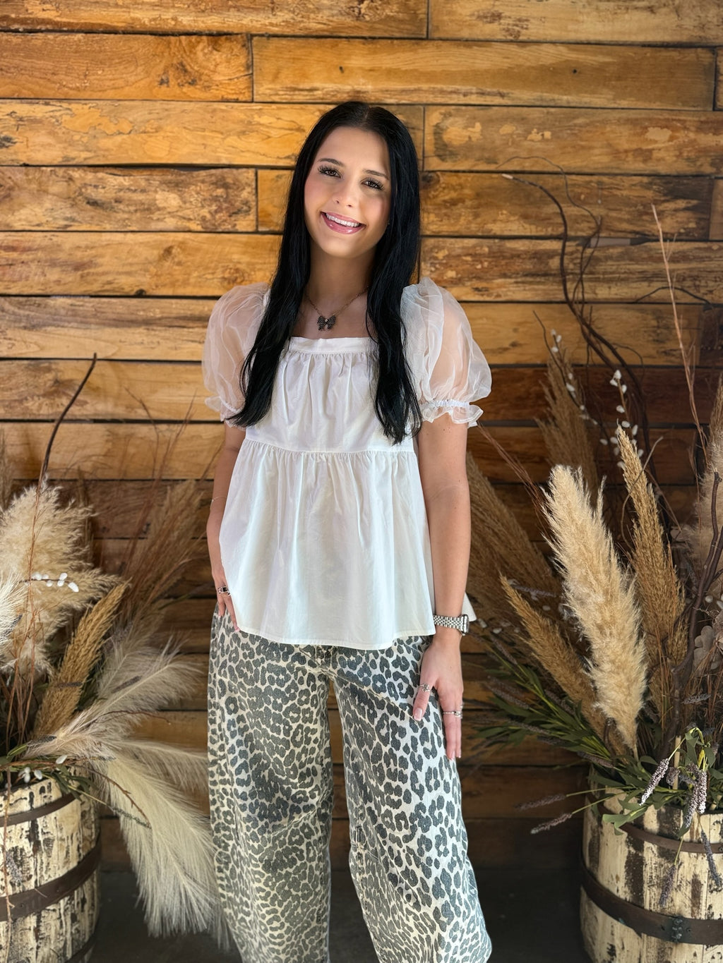 Summer Ruffle Bow Top