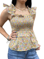 Floral Smocked Tank