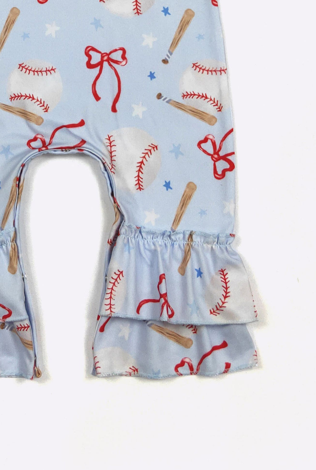 Baseball & Bows Romper