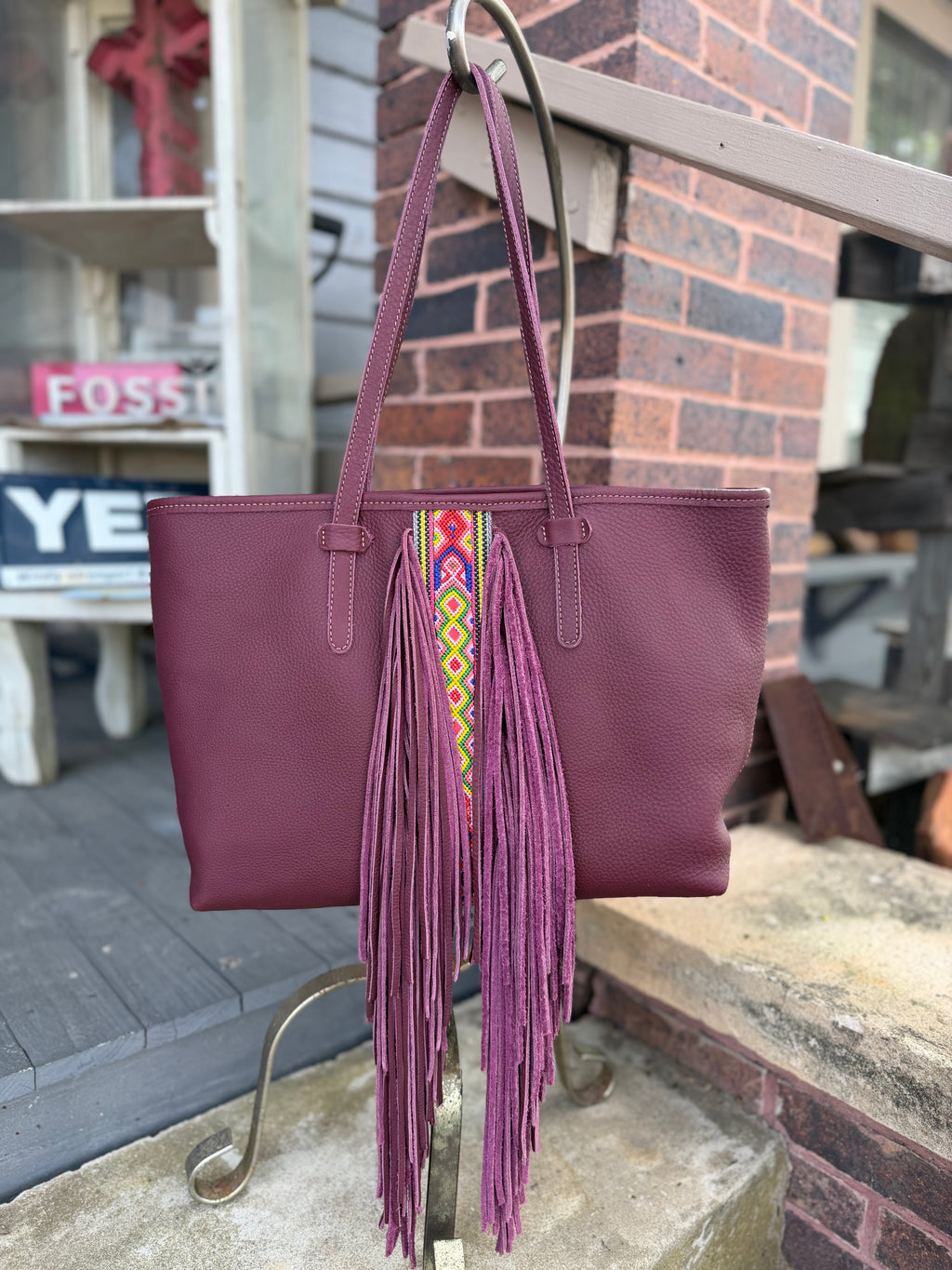 CONSUELA PLUM BREEZY FRINGE