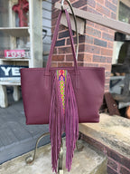 CONSUELA PLUM BREEZY FRINGE