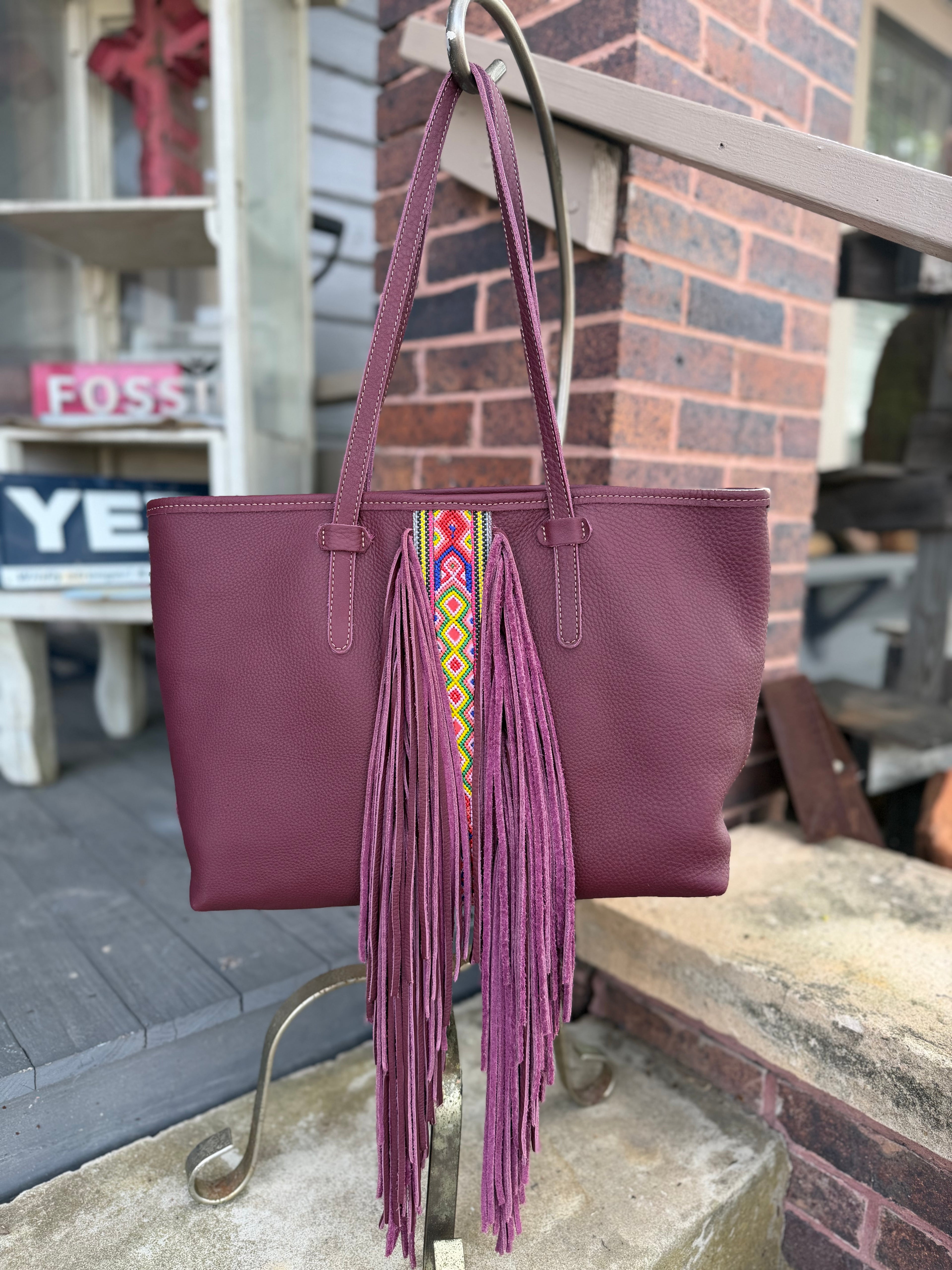 CONSUELA PLUM BREEZY FRINGE