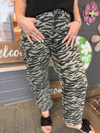 The Zebra Barrel Jeans