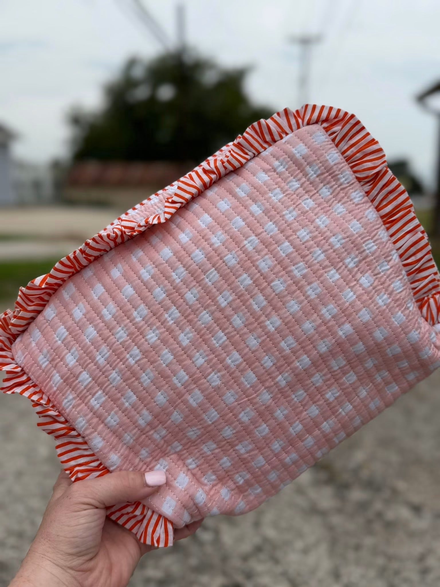 Quilted Cosmetic Bag