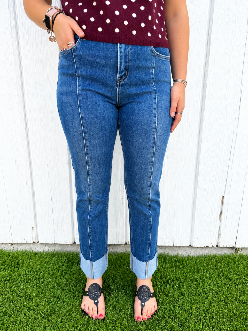 Bold Ankle Skinny Jeans