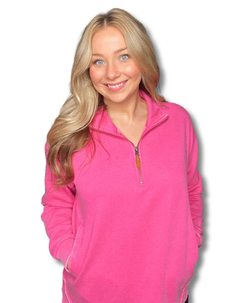 Electric Pink Tommy Pullover